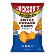 Load image into Gallery viewer, Jackson's Sea Salt Sweet Potato Kettle Chips in Avocado Oil 5oz. Dairy-free & Paleo
