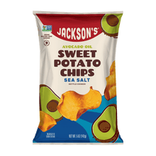 Load image into Gallery viewer, Jackson's Sea Salt Sweet Potato Kettle Chips in Avocado Oil 5oz. Dairy-free & Paleo
