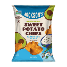 Load image into Gallery viewer, Vegan Farmhouse Ranch Sweet Potato Chips in Avocado Oil 2.5oz. Paleo-friendly snack