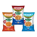 Jackson's Super Veggie Straws in Sea Salt, Ranch, and Cheddar flavors - allergen-free snacks cooked in premium avocado oil. Discover crunchy, better-for-you veggie straws perfect for all dietary needs.