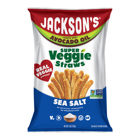 Sea Salt Super Veggie Straws in Avocado Oil 5oz (Pack of 8)