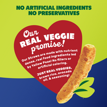 Load image into Gallery viewer, Jackson's Super Veggie Straws made with real vegetables - no artificial ingredients or preservatives. Discover clean-label, better-for-you veggie straws for conscious snackers and families. Minimally processed and non PUFA snacks.