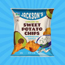 Load image into Gallery viewer, Dairy-free Farmhouse Ranch Sweet Potato Chips in Avocado Oil 1oz. Vegan & Keto snack