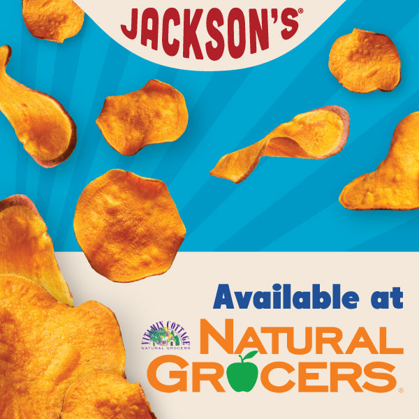 Elevate Your Snack Game with Jackson’s Sweet Potato Chips at Natural Grocers!