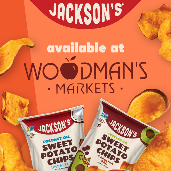 Savor the Crunch: Jackson's Sweet Potato Chips Now at Woodman's