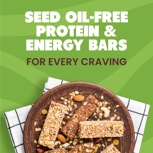 Seed Oil-Free Protein and Energy Bars in a Bowl