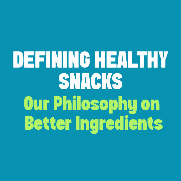 Illustration representing a philosophy on choosing snacks made with real food ingredients