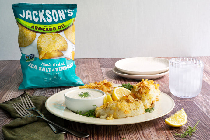 Salt & Vinegar Potato Chip Crusted Cod | Gluten Free & More Magazine