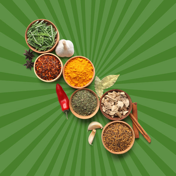 A variety of different anti-inflammatory spices