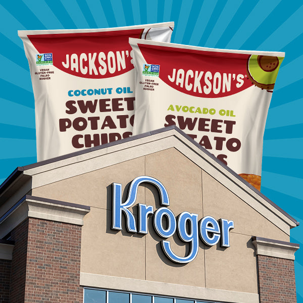Jackson's Kettle-Cooked Sweet Potato Chips available at Kroger