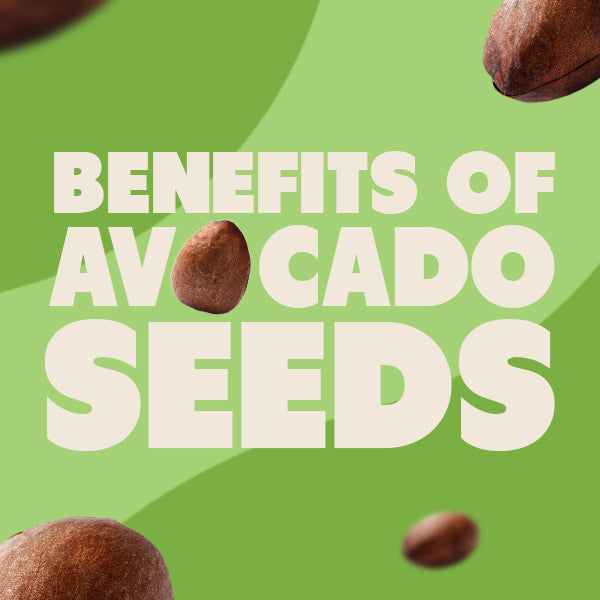 Graphic with words: the benefits of the avocado seed