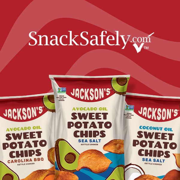Jackson's kettle-cooked 9-allergen free chips on Snacksafely.com