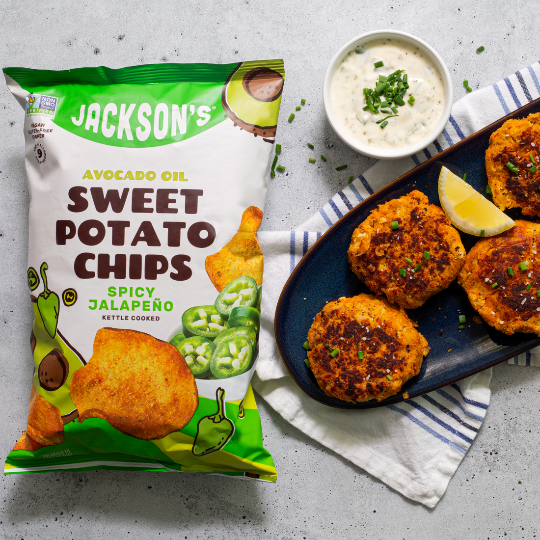 Jackson's Salmon & Sweet Potato Cakes | Gluten Free and More Magazine
