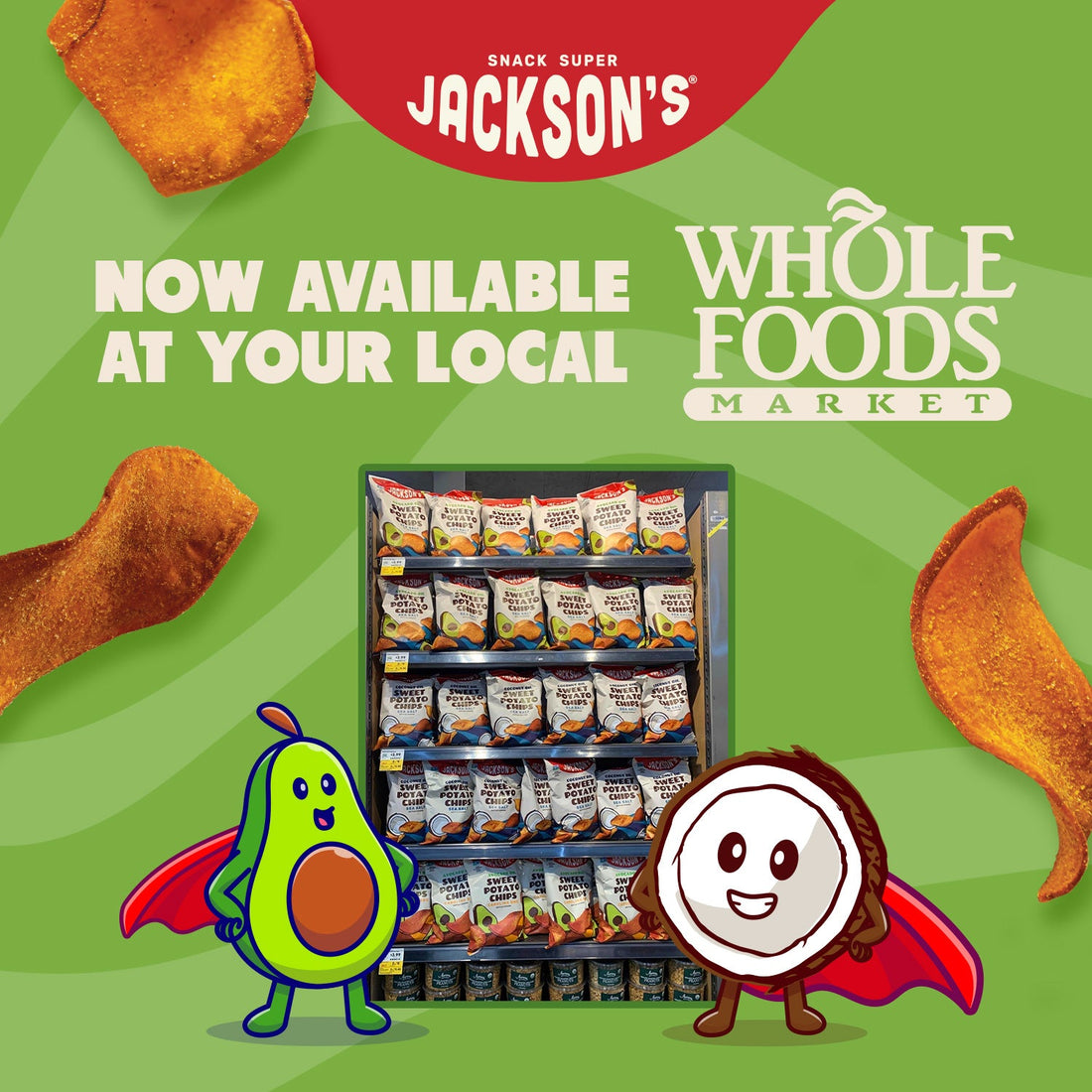 Buy Jackson's Sweet Potato Chips with real oils at Whole Foods