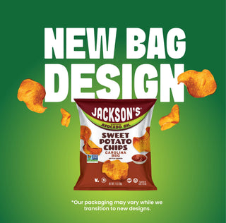 Carolina BBQ Sweet Potato Chips New Bag Design 1oz, new bag design coming, our packaging may very while we transition to new designs.