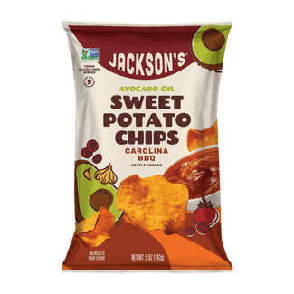 Carolina BBQ Sweet Potato Chips in Avocado Oil 5oz (Pack of 8)