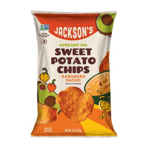 Habanero Nacho Sweet Potato Chips in Avocado Oil 5oz (Pack of 8)