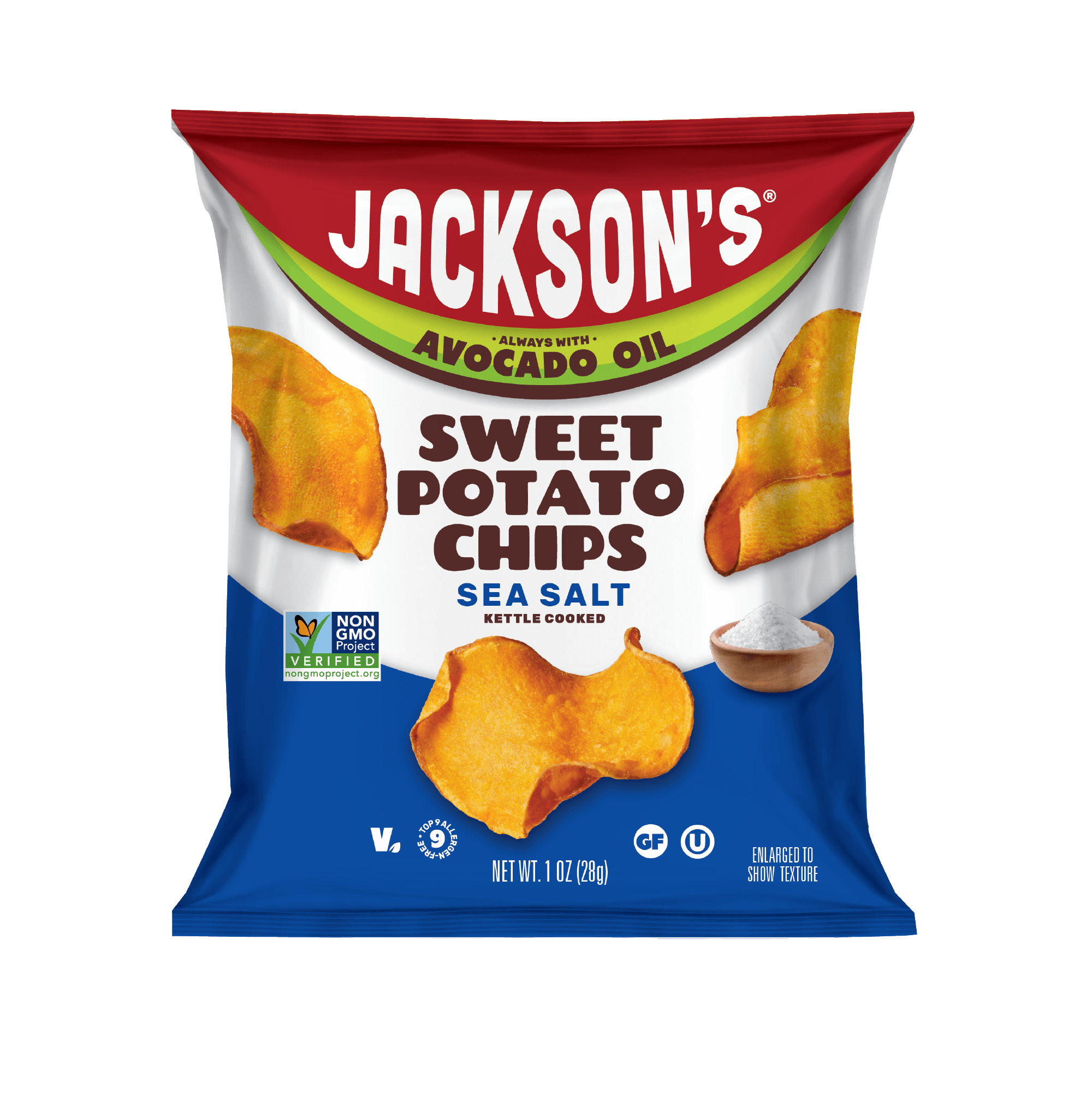 Whole30 Kettle-cooked Sea Salt Sweet Potato Chips in Avocado Oil 1oz