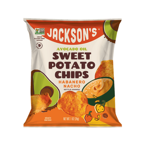 Habanero Nacho Sweet Potato Chips in Avocado Oil 1oz (Pack of 30)