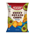 Jackson's kettle-cooked Sea Salt Sweet Potato Chips in premium Avocado Oil 2.5oz. Vegan and keto-friendly snack