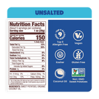 Nutrition Label Unsalted Sweet Potato Chips in Coconut Oil 5oz - 8 Bags