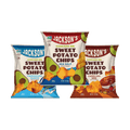 Jackson’s Kettle Cooked Sweet Potato Chips Savory Variety Pack with Sea Salt, Farmhouse Ranch, Carolina BBQ potato chips 1oz bags, total of 30 Bags