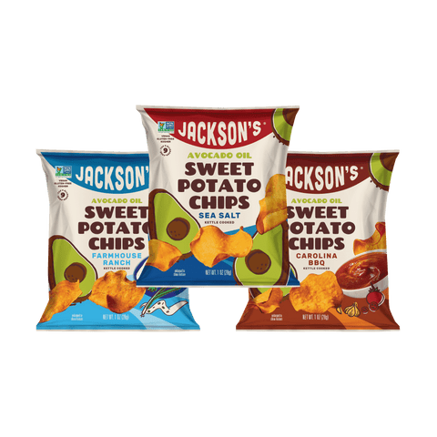 Savory Variety Pack Sweet Potato Chips in Avocado Oil 1oz (Pack of 30)
