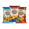 Jackson’s Kettle Cooked Sweet Potato Chips Savory Variety Pack with Sea Salt, Farmhouse Ranch, Carolina BBQ potato chips 5oz bags, total of 8 Bags 