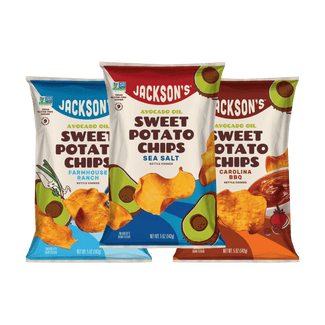 Savory Variety Pack Sweet Potato Chips in Avocado Oil 5oz (Pack of 8)