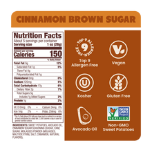 Load image into Gallery viewer, Jackson&#39;s Cinnamon Brown Sugar Sweet Potato Chips top 9 allergen free vegan gluten free
