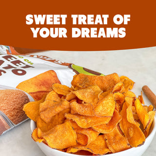 Cinnamon Brown Sugar Sweet Potato Chips in Avocado Oil 5oz (Pack of 8)