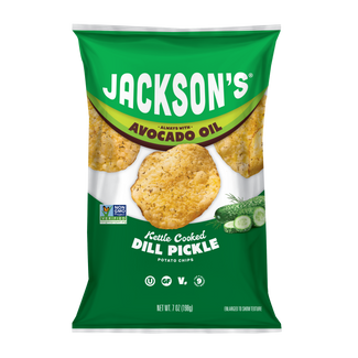 Dill Pickle Kettle Chips in Avocado Oil 7oz (Pack of 6)