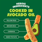 Jackson's Super Veggie Straws - heroic ingredients cooked in avocado oil. Made with yellow peas, brown rice, cassava and sweet potato. Discover premium, dairy-free, plant-based veggie straws for guilt-free snacking.