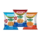 Jacksons Variety Pack Super Veggie Straws 0.75oz Snack Size Bags. Great for lunch boxes. Free of the top 9 allergens. On-the-go snacks.