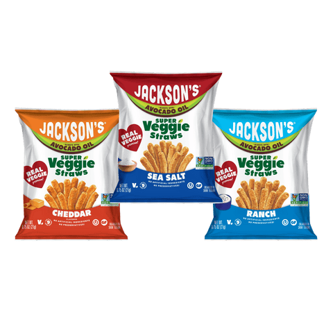 Variety Pack Super Veggie Straws in Avocado Oil 0.75oz (Pack of 30)