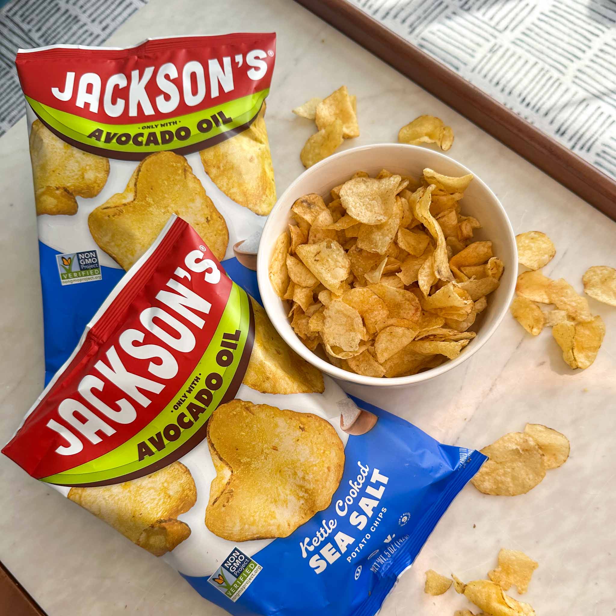 Jackson's Sea Salt Classic Kettle Chip in Avocado Oil 5oz (Pack of