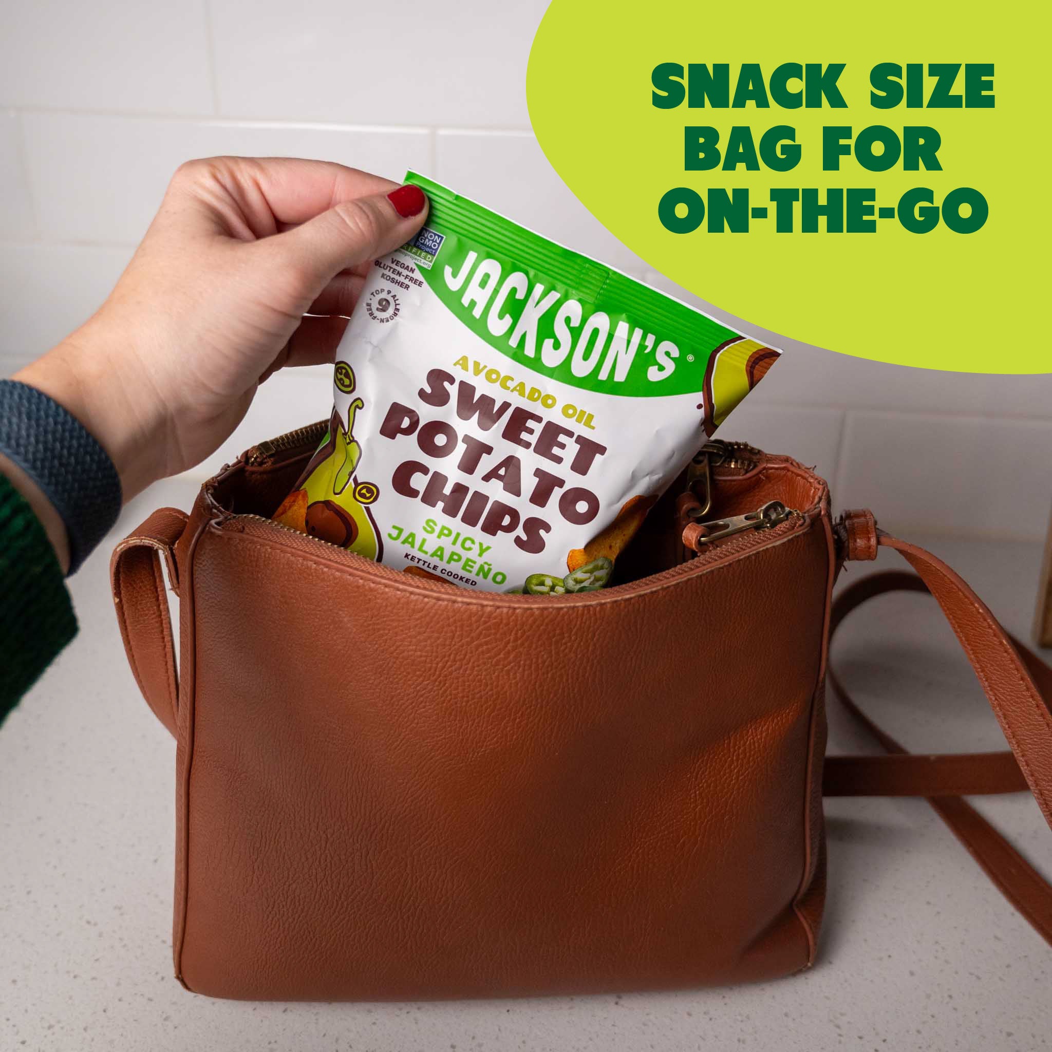 Jackson's Spicy Jalapeño Sweet Potato Chips in Avocado Oil 1oz