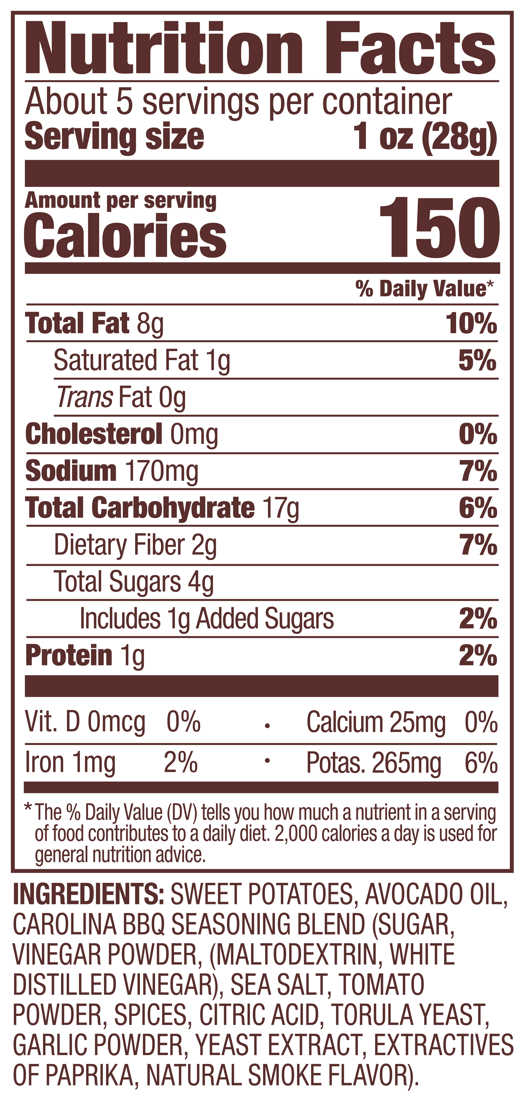 Nutritional facts