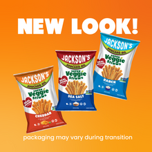 Load image into Gallery viewer, Jackson&#39;s Super Veggie Straws new look, new bag, packaging may vary during tanstion.
