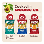 Variety Pack Kettle Chips in Avocado Oil 5oz (Pack of 8)