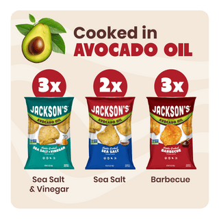 Variety Pack Kettle Chips in Avocado Oil 5oz (Pack of 8)