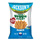 Ranch Super Veggie Straws cooked in avocado oil, made with real veggies, dairy free, vegan, gluten free snacking.