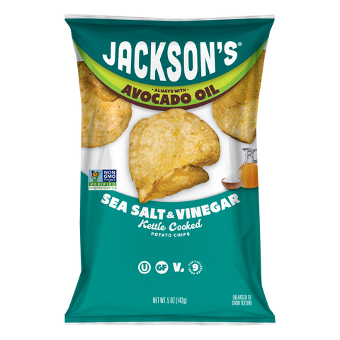 Sea Salt & Vinegar Kettle Chips in Avocado Oil 5oz