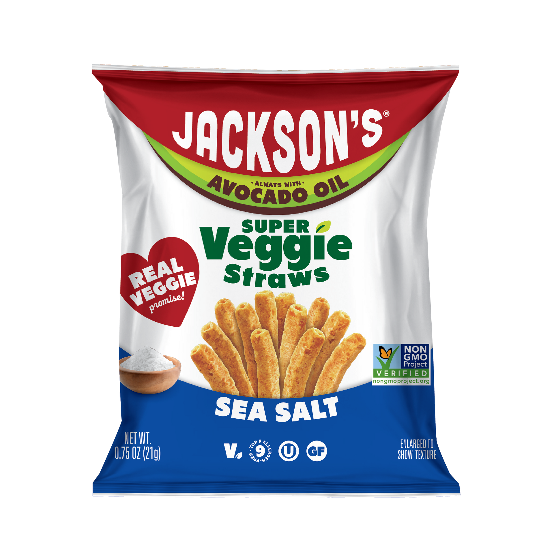 Variety Pack Super Veggie Straws™ in Avocado Oil 0.75oz (Pack of