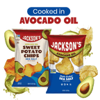 Chips cooked in avocado oil for superior taste and crunch