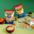 Jackson's Sea Salt Variety Pack Snacks Cooked in Avocado Oil, Made with real food ingredients, and seasoning.