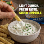 Light Crunch, Fresh Taste, Super Dippable