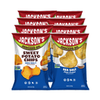 Jackson's Sea Salt Sweet Potato Chips and Sea Salt Kettle Chips Variety Pack, 5oz bags