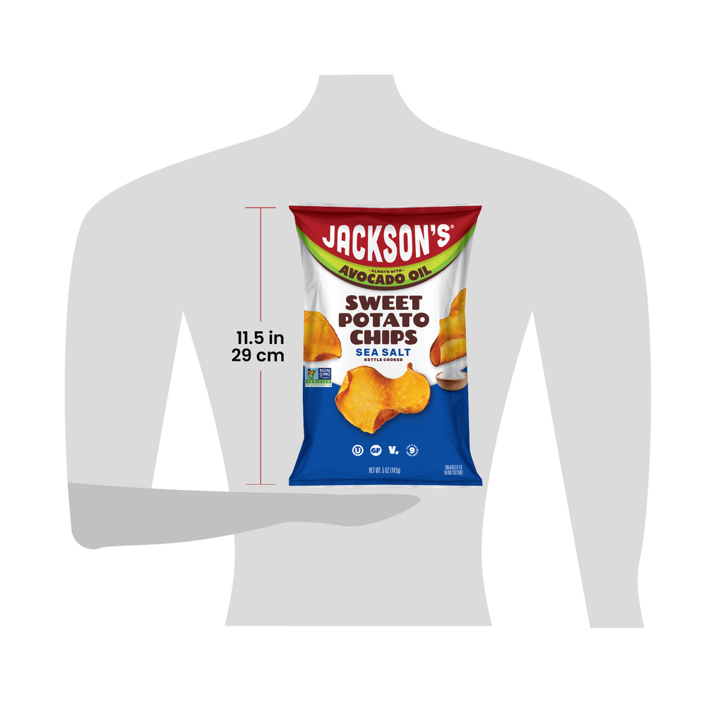 Bag of Jackson's 5oz for scale at 11.5 inches tall