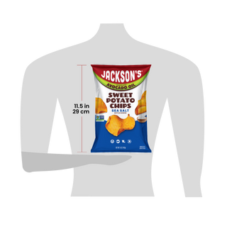 Bag of Jackson's 5oz for scale at 11.5 inches tall